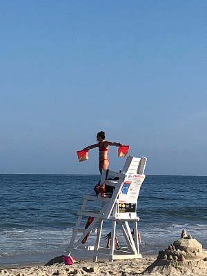 Lifeguard at work, Ocean City, MD (photo: Ray Bullman)